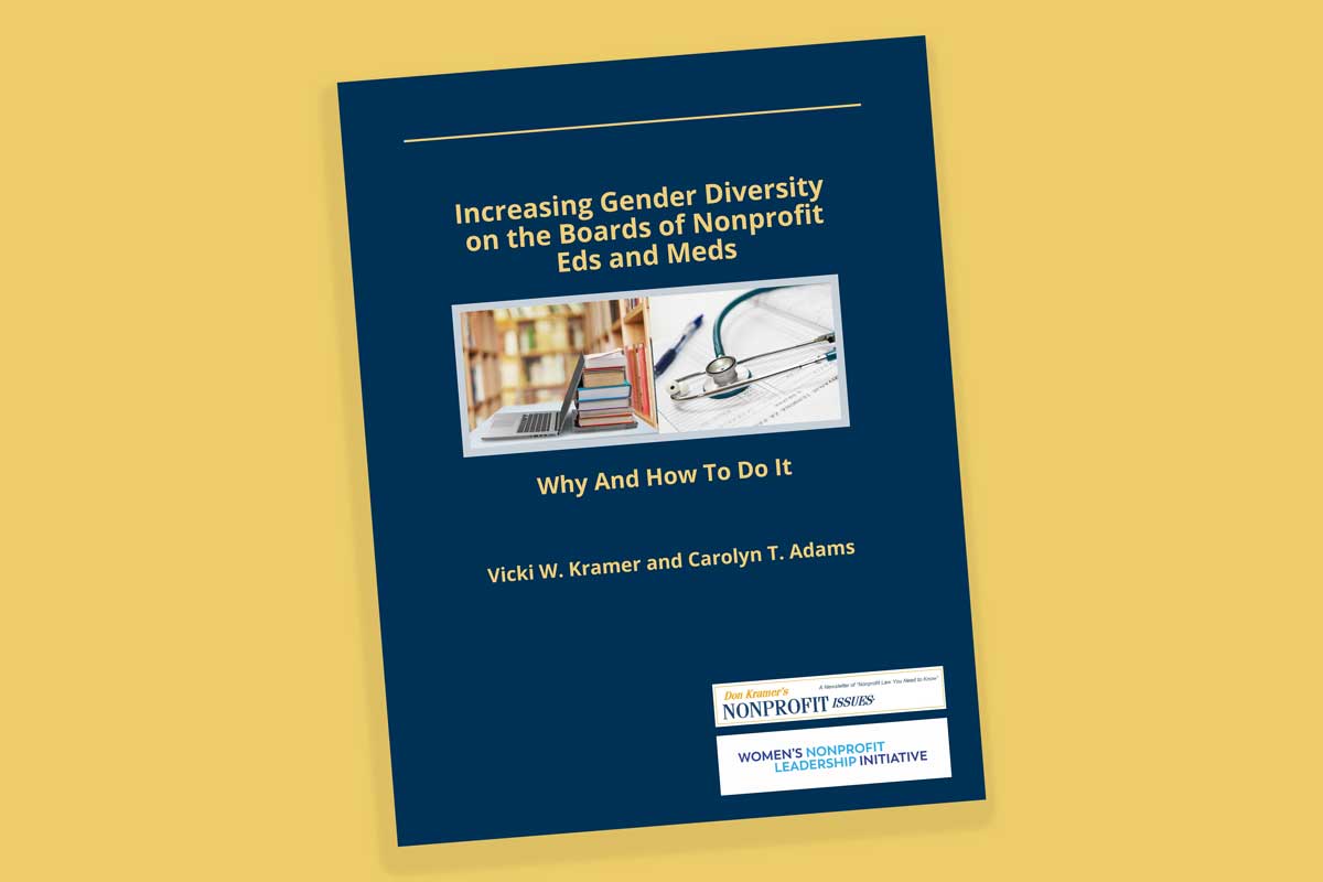 Increasing Gender Diversity on the Boards of Nonprofit Eds and Meds: Why and How to Do It