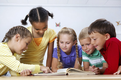 Kids Reading Together