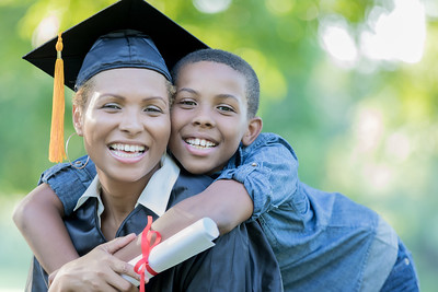 student parent and her son