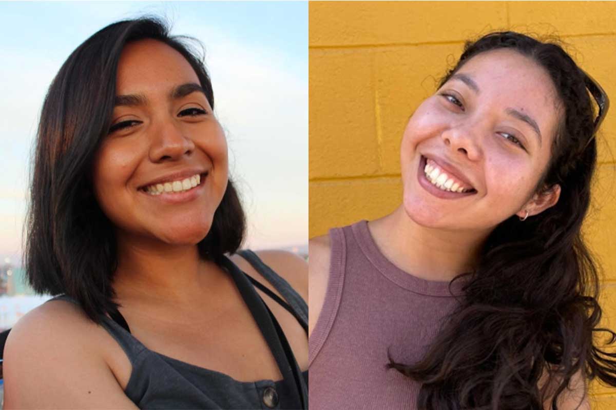 Bri Vigil and Jennifer Miranda, Wellesley College students