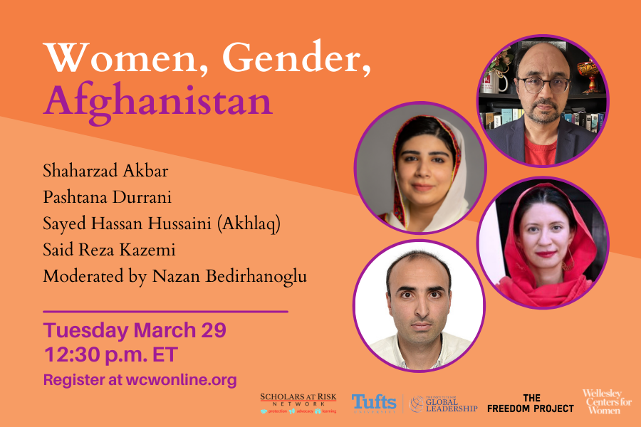 Women, Gender, Afghanistan Event Flyer