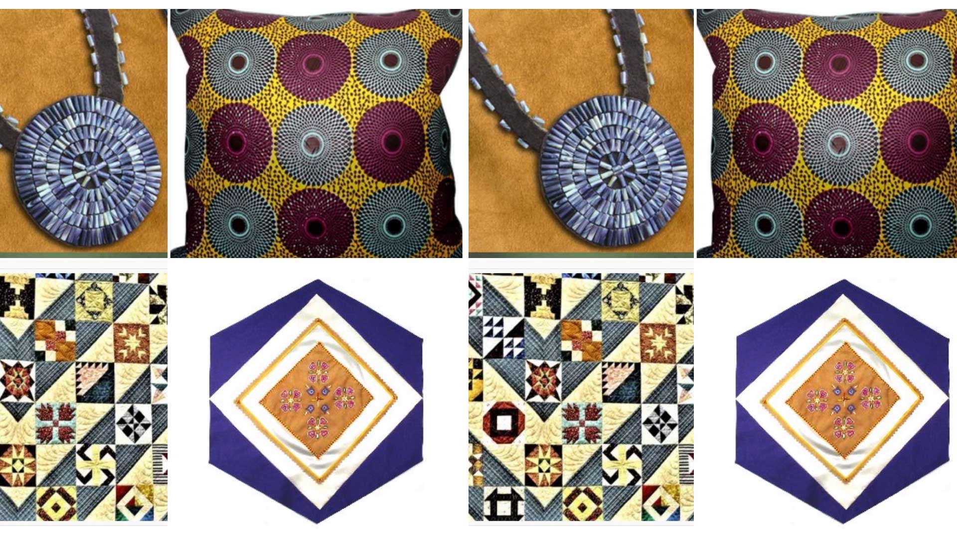 Black-Indigenous American fabric and jewelry