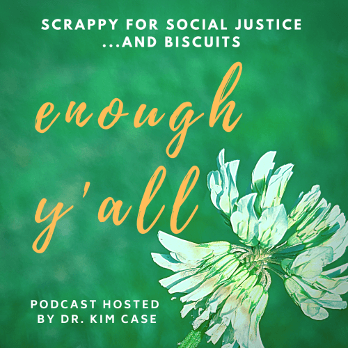 Green logo of Dr. Kim Case's podcast 