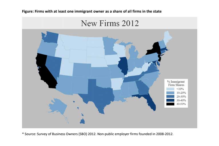 Figure 3 firms with at least one immigrant owner