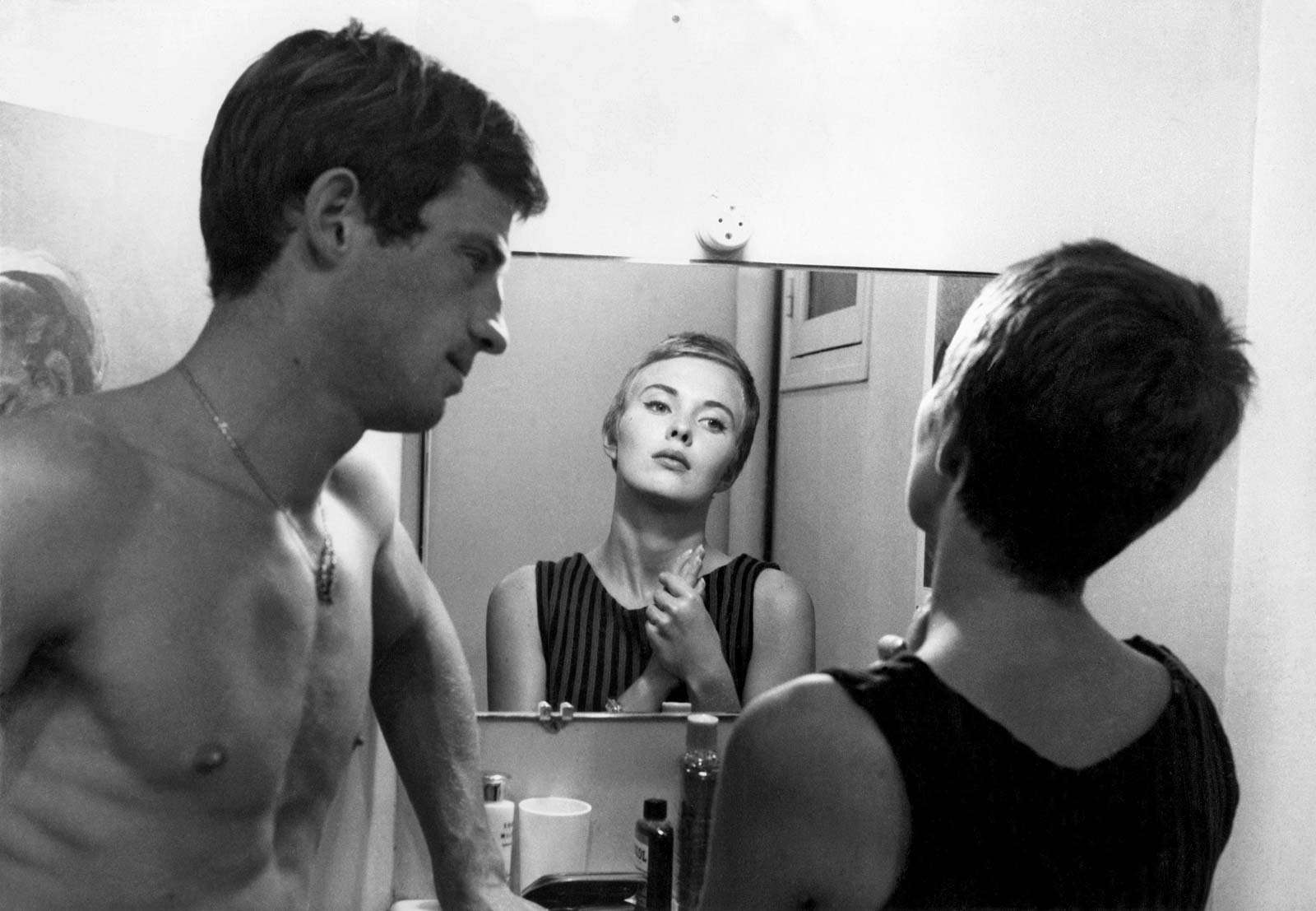 Jean Seberg and Jean Paul Belmondo in Breathless